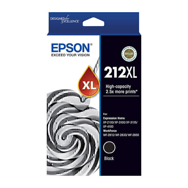 Epson 212XL Black Genuine Ink Cartridge