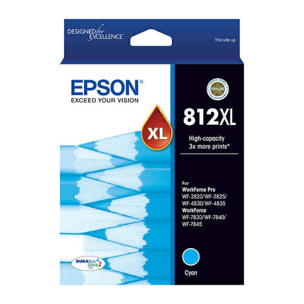 Epson 812XL Cyan Genuine Ink Cartridge