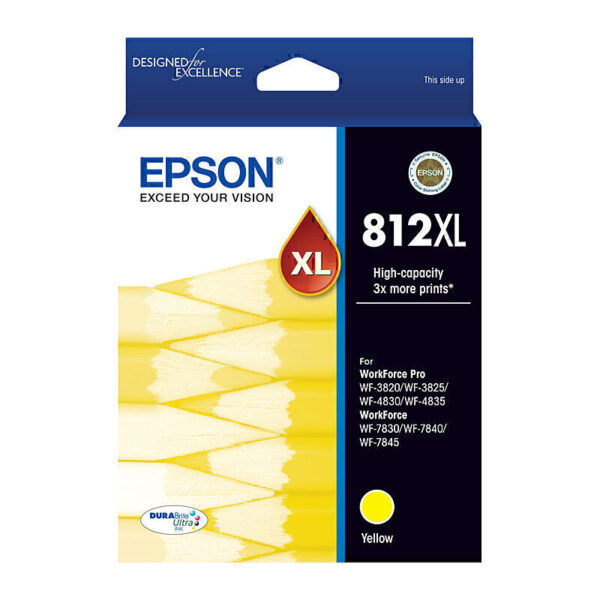 Epson 812XL Yellow Genuine Ink Cartridge