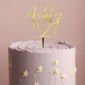 Personalised 21st Cake Topper