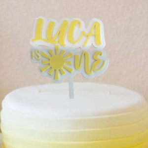 First Birthday Sun Personalised Cake Topper