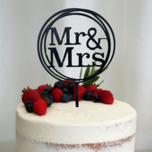 Mr & Mrs Cake Topper