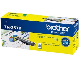 Brother TN-257Y Yellow Genuine Toner 2.3k pages